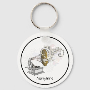 Victrola Swirls Keychain