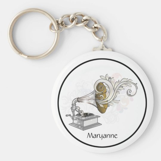 Victrola Swirls Keychain