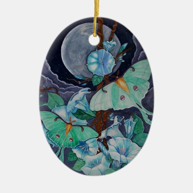 Vida de la Luna Ceramic Tree Decoration (Front)