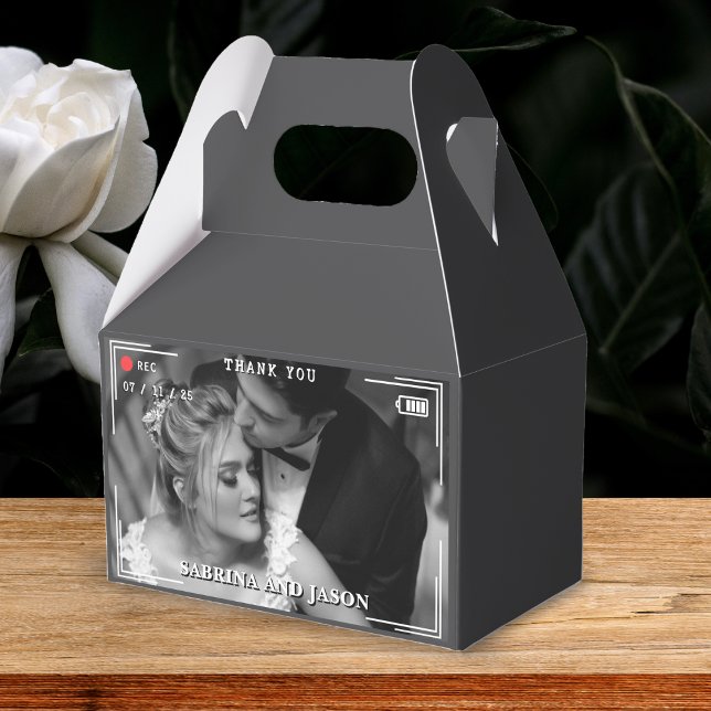 Video Camera Photo Wedding Favour Box (Creator Uploaded)