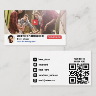 Video channel promotion Business Card