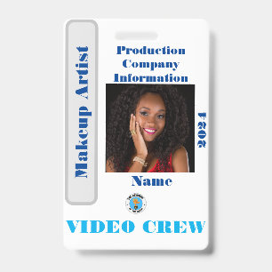Video Crew Badge ID Badge