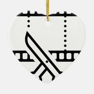 Video Cut Ceramic Tree Decoration