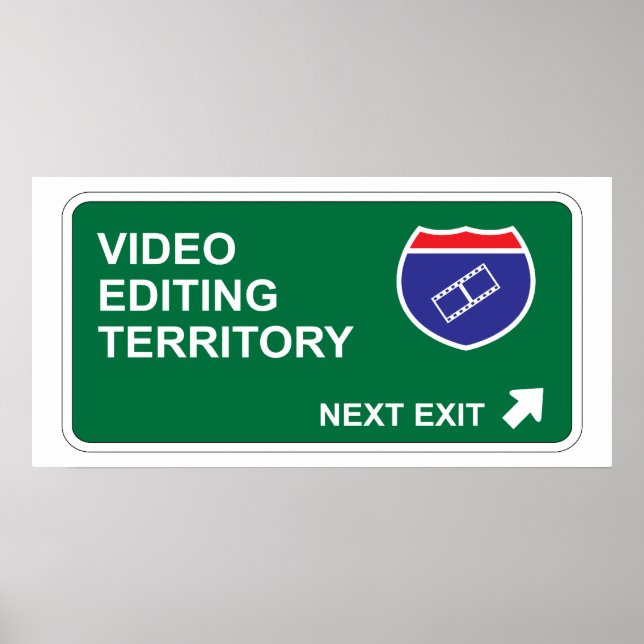 Video Editing Next Exit Poster (Front)
