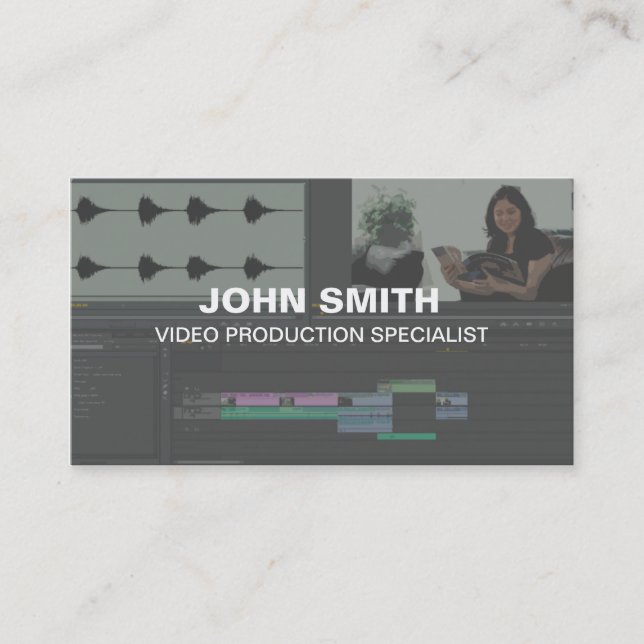Video Editor Business Cards (Front)