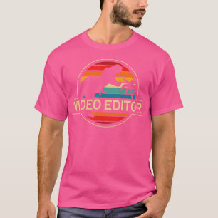 Video Editor Dinosaur T-Shirt