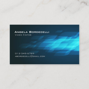 Video Editor Film Imaging Media Cool Chic Business Card