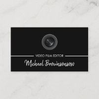 Video Editor Filmmaker Black Movie Reel Logo