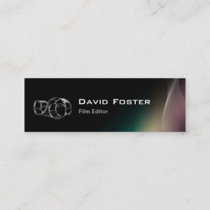 Video Film Editor Cutter Director Mini Business Card