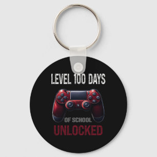 Video Game 100 Day School Level 100 Days Of School Key Ring