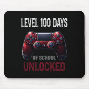 Video Game 100 Day School Level 100 Days Of School Mouse Mat