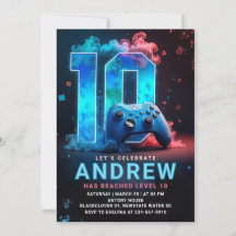 Video Game 10th Birthday Party