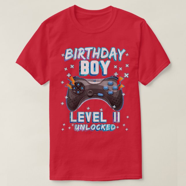 Video Game 11th Birthday Gamer Boys - Level 11 Unl T-Shirt (Design Front)