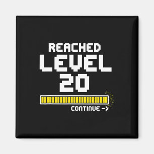 Video Game 20th Birthday Gift Shirt For 20 Year Ol Magnet