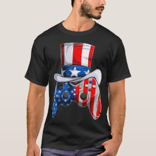 Video Game 4th of July controller American  kids B T-Shirt