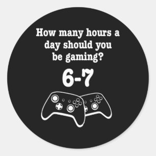 Video Game 67 Meme Gamer Funny 67 Gaming Lover Hum Classic Round Sticker