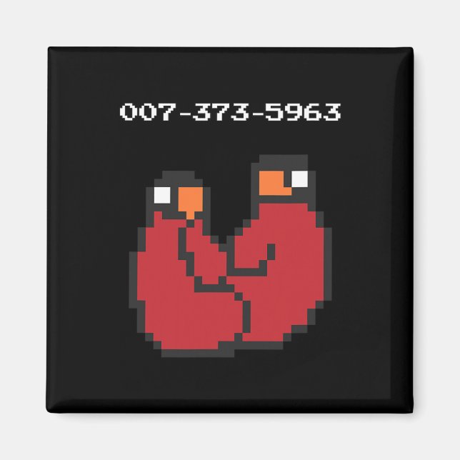 Video Game 90s 45s Codes Funny Gift  Magnet (Front)