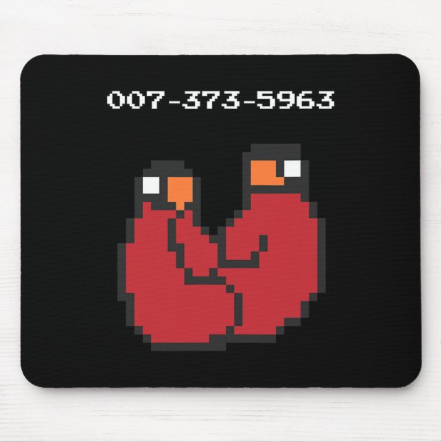 Video Game 90s 45s Codes Funny Gift  Mouse Mat (Front)
