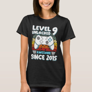 Video Game 9th Birthday Boys Girls Kids 9 Years Ol T-Shirt