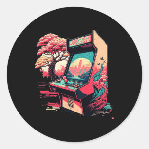 Video Game Arcade 1  Classic Round Sticker