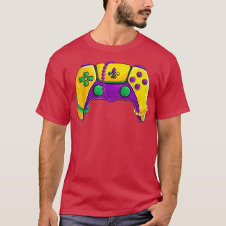 Video Game Beads Kids Mardi Gras Shirts, Gamer Boy T-Shirt