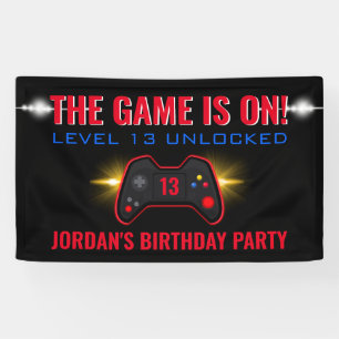 Video Game Birthday Banner