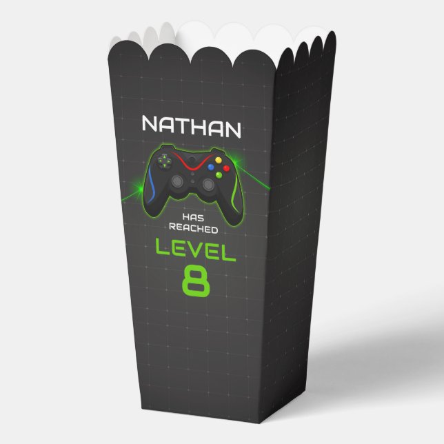 Video Game Birthday Boy Gamer Favour Box (Back)