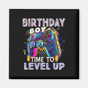 Video Game Birthday Boy Time To Level Up Video Gam Magnet