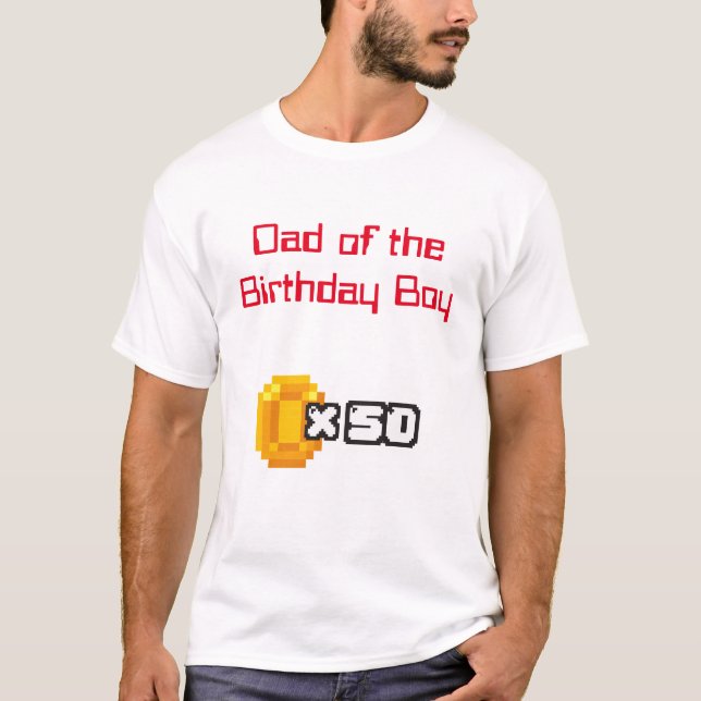 Video Game Birthday Dad T-Shirt (Front)