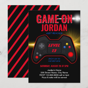Video Game Birthday Invitation