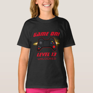 Video Game Birthday Party Red Controller T-Shirt