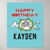 Video Game Birthday Poster