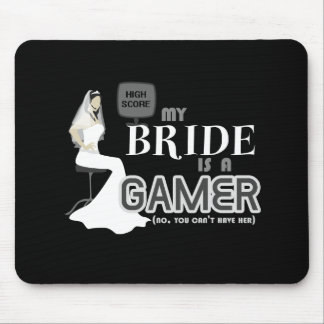 Video Game Bride & Wedding Mouse Mat