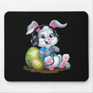 Video Game Bunny Egg Easter Day Gamer Kids Boys Ga Mouse Mat
