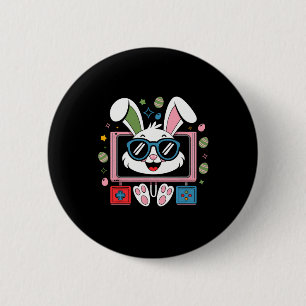 Video Game Bunny Eggs Costume Easter Day Boy Kids  6 Cm Round Badge