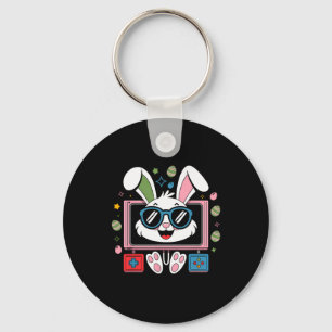Video Game Bunny Eggs Costume Easter Day Boy Kids Key Ring