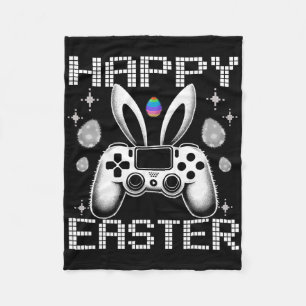 Video Game Bunny Eggs Costume Easter Day Boys Kids Fleece Blanket