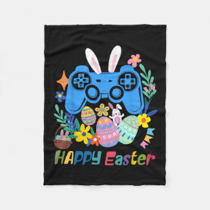 Video Game Bunny Eggs Costume Easter Day Boys Kids Fleece Blanket