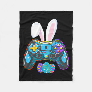 Video Game Bunny Eggs Costume Easter Day Boys Kids Fleece Blanket