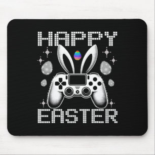 Video Game Bunny Eggs Costume Easter Day Boys Kids Mouse Mat
