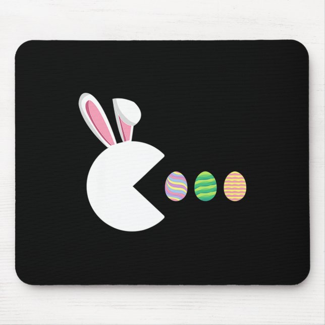 Video Game Bunny Eggs Easter Gamer Kids Boys Men G Mouse Mat (Front)
