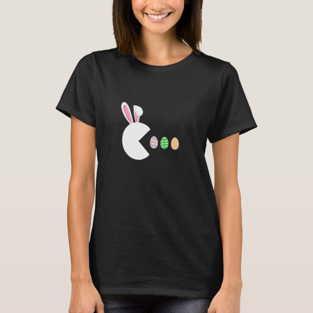 Video Game Bunny Eggs Easter Gamer Kids Boys Men G T-Shirt (Front)