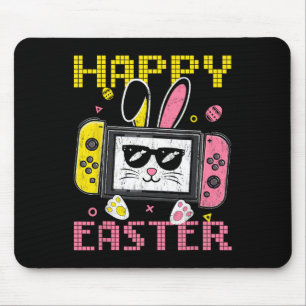 Video Game Bunny Eggs Happy Easter Day Controller Mouse Mat