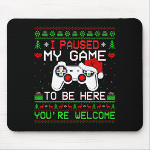 Video Game Christmas Ugly Sweater Funny Gamer Gami Mouse Mat