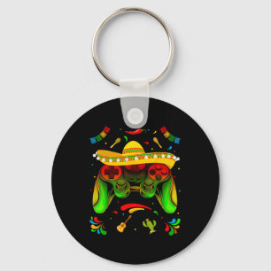 Video Game Cinco De Mayo Boys Kids Let's Fiesta Pa Key Ring