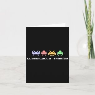 Video Game Clically Trained Alien Invaders Vintage Card