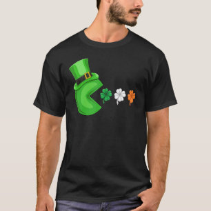 Video Game Clovers St Patricks Day Gamer Kids Boys T-Shirt