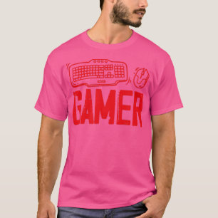 Video Game Computer PC Online Gaming Keyboard  T-Shirt