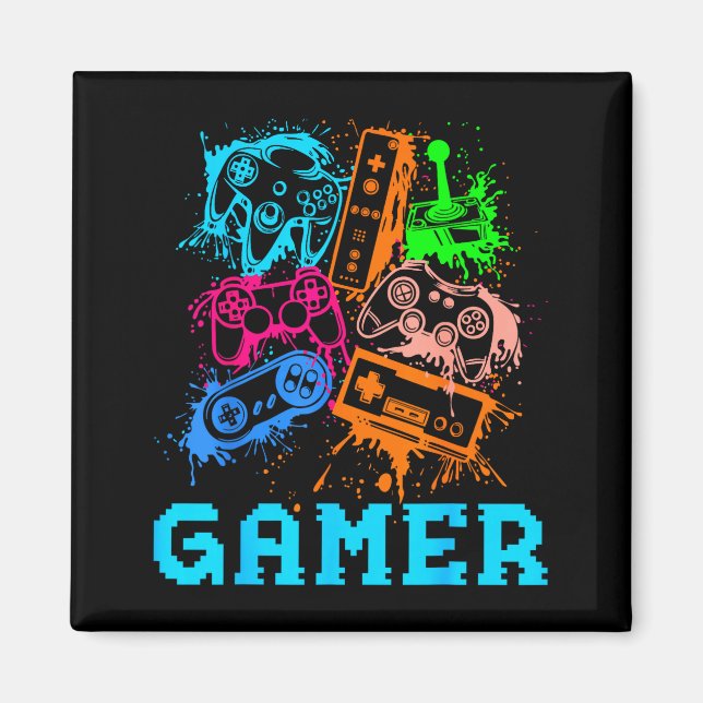 Video Game Console Controllers Clic Gamer Lover Co Magnet (Front)