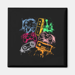 Video Game Console Controllers Retro 80's 90's Arc Magnet
